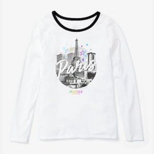 NWT Justice Paris Ringer Long Sleeve Top
